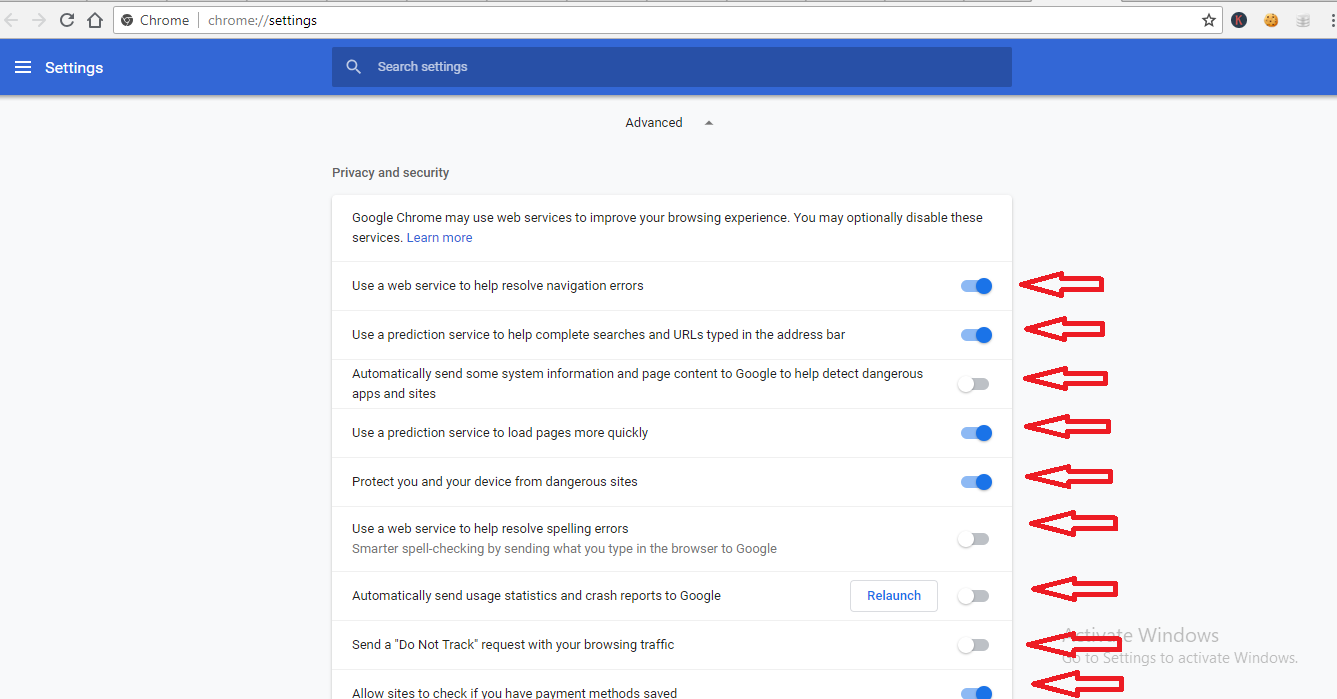 chrome settings 1