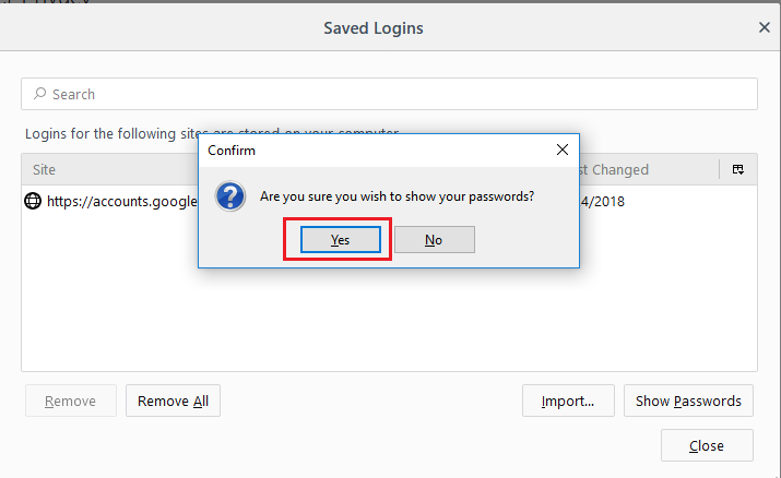 how to see saved password in firefox