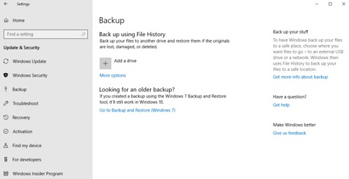 backup files windows 10