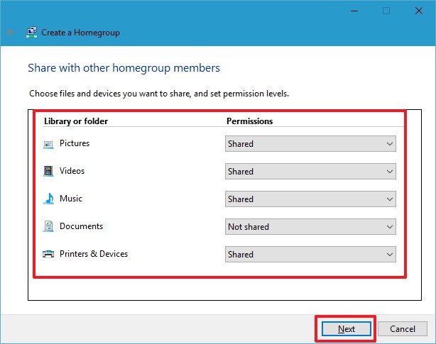 create homegroup windows 10