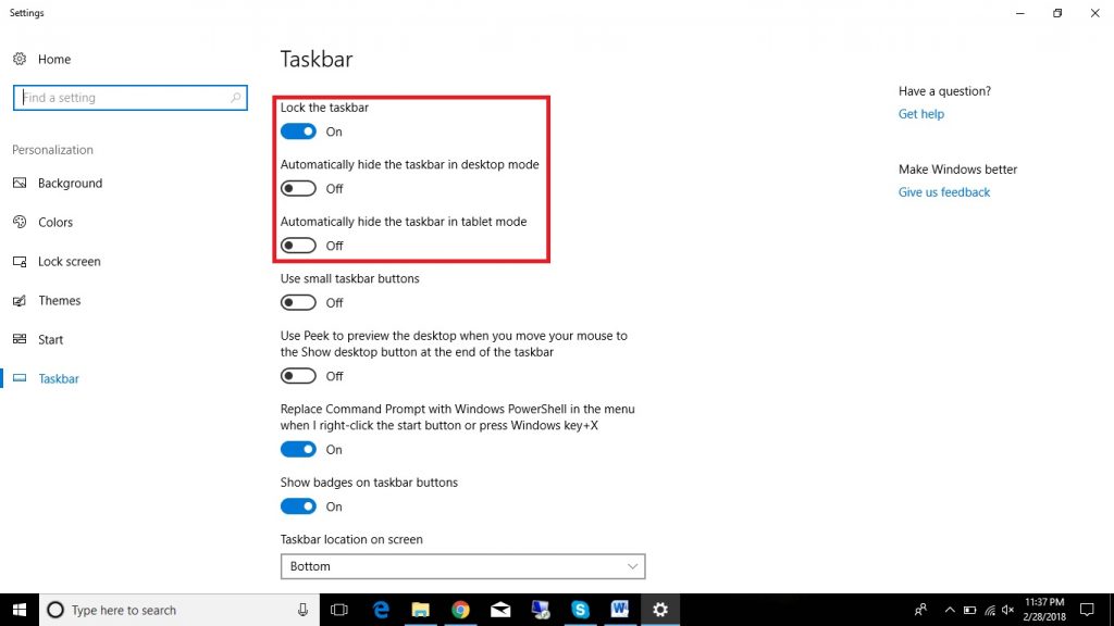 windows vista pro taskbar in windows 10