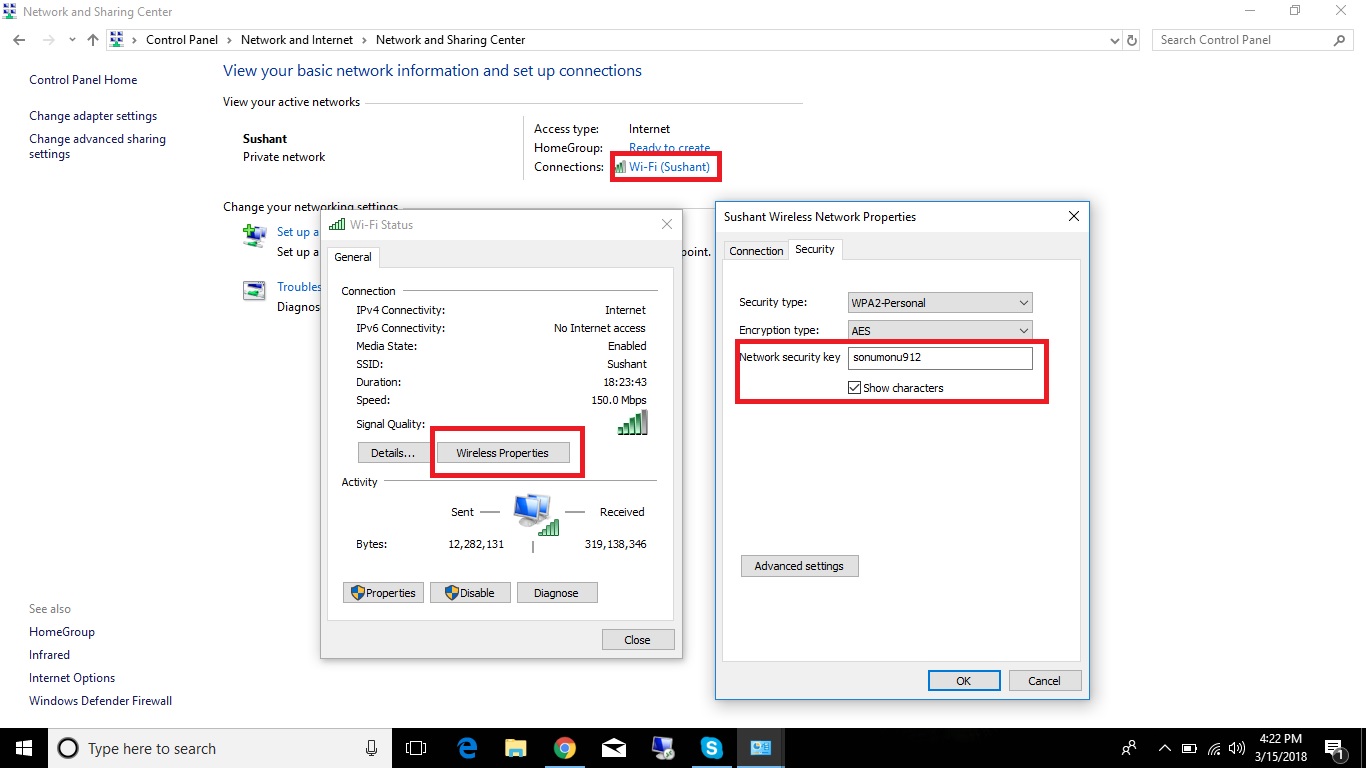 get wifi password windows 10 registry