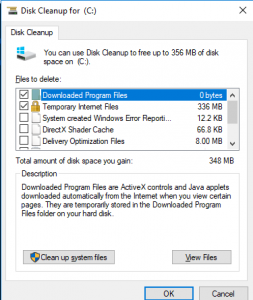 disk cleanup won t open