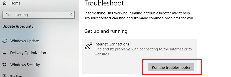 windows update troubleshooter