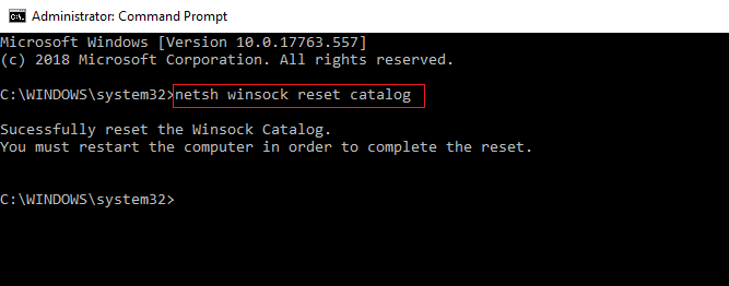 err_connection_reset windows 10