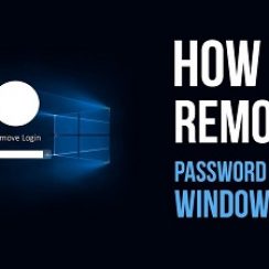remove password windows 10