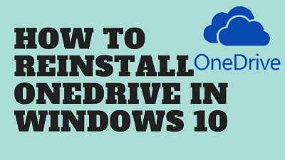 reinstall onedrive windows 10