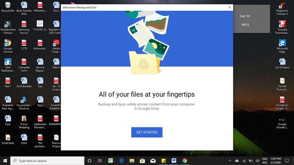 google drive select folders to sync