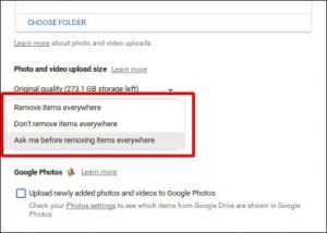 google drive exclude folder from sync