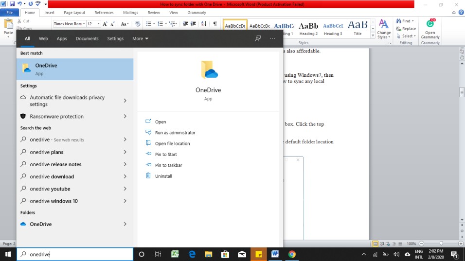 solved-how-to-sync-folder-with-onedrive-windowsclass