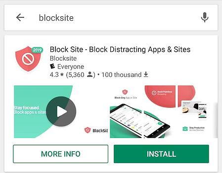 block a site on chrome android