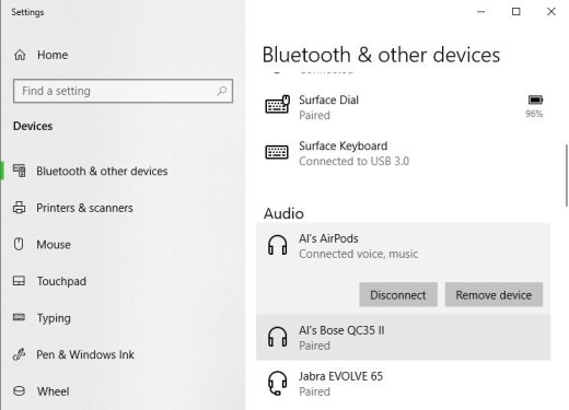 how to connect airpods to windows 10