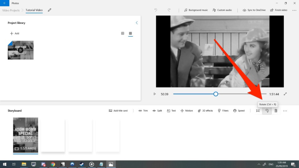 rotate a video in windows media player