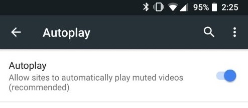 how to disable autoplay videos in chrome