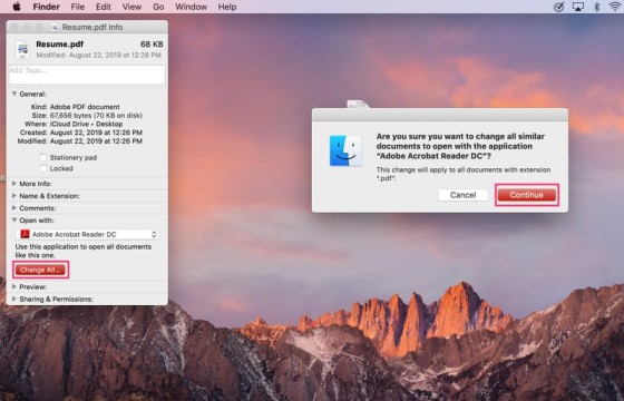 how to make preview default viewer on mac