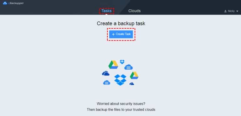 data backup between cloud storage directly