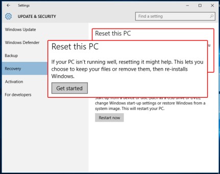 enable system restore windows 10