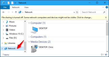get help with file explorer in windows 10 to access network