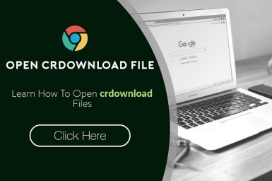 how to open crdownload file