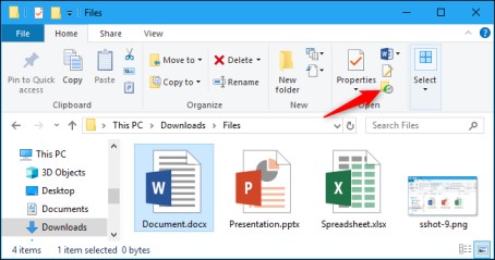 restore file in windows 10 using file explorer