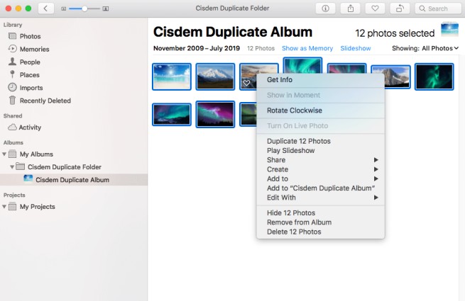 how to delete duplicate photos on mac photos app