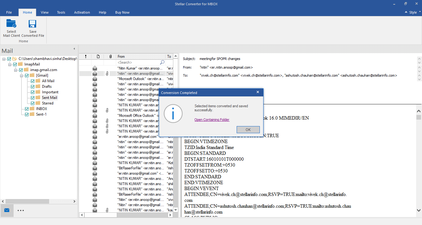 convert mbox file to pst