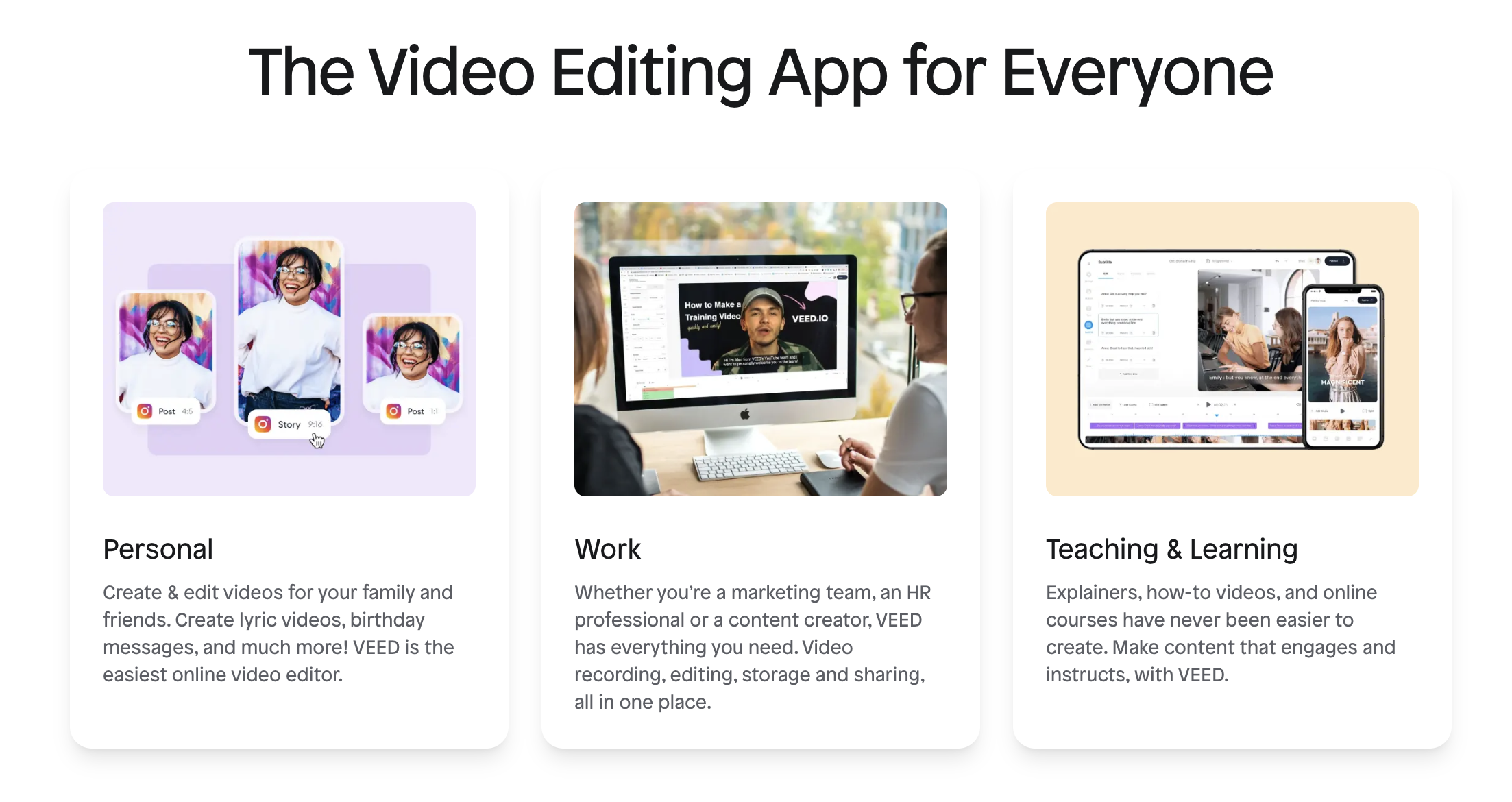 Video editing apps