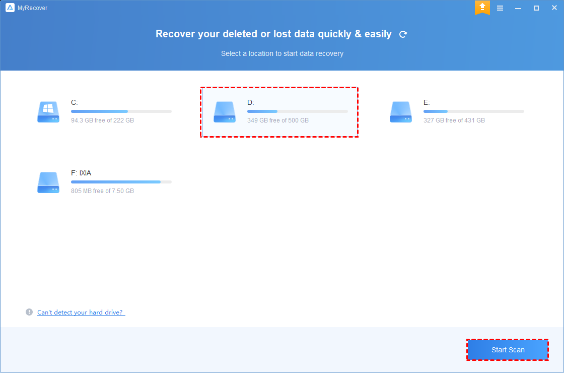 recover data without loss